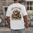 Wise Owl Reading Books Men's Back Print T-Shirt