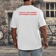 Women's I Really Love Books And Women's Rights Feminist Girls Women Men's Back Print T-Shirt
