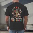 100 Days In The Books Reading Teacher Cute Book Lover Men's Back Print T-Shirt