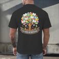 100 Days Of School In The Books Librarian Reading Teacher Men's Back Print T-Shirt