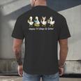 100 Days Of School Cute Goose Coffee Books Teacher Life Men's Back Print T-Shirt 100 Days Of School Cute Goose Coffee Books Teacher Life Men's Back Print T-Shirt