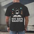 100 Days Smarter Astronaut Book 100th Day Girls Kids Women Men's Back Print T-Shirt