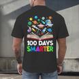 100th Day Of School Astronaut Books Space 100 Days Smarter Men's Back Print T-Shirt