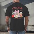 100th Day Of School Teachers 100 Days Of Coffee Chaos Books Men's Back Print T-Shirt