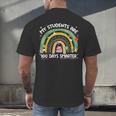100th Day Of School Teachers Students Women Floral Books Men's Back Print T-Shirt