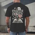 1986 Chapter Forty 40th Birthday Wildflower Book 40 Year Old Men's Back Print T-Shirt