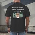 67 Meme English Teacher Reading Book Lover Humor Men's Back Print T-Shirt