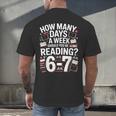 67 For Reading With Books Men's Back Print T-Shirt