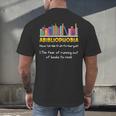 Abibliophobia Fear Of Running Out Of Books Read Book Men's Back Print T-Shirt Abibliophobia Fear Of Running Out Of Books Read Book Men's Back Print T-Shirt