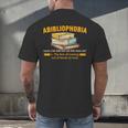 Abibliophobia Perfect For Young Book Lover Bookworm Reader Men's Back Print T-Shirt