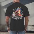 Adorable Book Lover Dragon Read Books Be Kind Stay Weird Men's Back Print T-Shirt