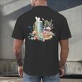 Alice In Wonderland Characters Lewis Carroll Book Lover Men's Back Print T-Shirt Alice In Wonderland Characters Lewis Carroll Book Lover Men's Back Print T-Shirt