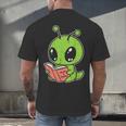 Alien Reading Book Believe In Yourself Kids Women Men Men's Back Print T-Shirt