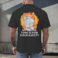 My Alone Time Is For Your Safety Coffee Lover Introvert Men's Back Print T-Shirt