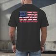 America US Flag Books Library Reading For Book Lover Reader Men's Back Print T-Shirt