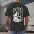 Anti-Social Book-Club Cat Graphic Men's Back Print T-Shirt
