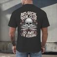 Anti-Social Book Club Go Away Im Reading Men's Back Print T-Shirt