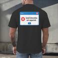 Anti Social Introvert Social Interaction Not Supported Men's Back Print T-Shirt