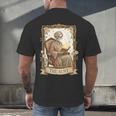 The Aunt Tarot Card Women Skeleton Aunty Book Lover Men's Back Print T-Shirt The Aunt Tarot Card Women Skeleton Aunty Book Lover Men's Back Print T-Shirt