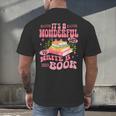 Author It's A Wonderful Day To Write A Book Men's Back Print T-Shirt