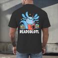 Axolotl Read Book Kawaii Reading Books For Men Women Men's Back Print T-Shirt
