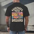 Backpacks Books And Big Dreams Cute Back To School Men's Back Print T-Shirt Backpacks Books And Big Dreams Cute Back To School Men's Back Print T-Shirt