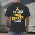 Best Book Sorter Job Occupation Men's Back Print T-Shirt Best Book Sorter Job Occupation Men's Back Print T-Shirt