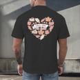 Big Book And Fall Heart Men's Back Print T-Shirt