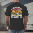 I Like Big Books And I Cannot Lie Bookworm Reading Teacher Men's Back Print T-Shirt