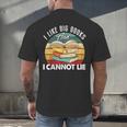 I Like Big Books Librarian Reading Teacher Book Lover Men's Back Print T-Shirt