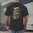Book Abstract Art Drawing Painting Graphic Book Men's Back Print T-Shirt