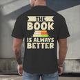 The Book Is Always Better Thriller Men's Back Print T-Shirt The Book Is Always Better Thriller Men's Back Print T-Shirt
