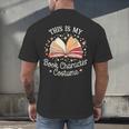 This Is My Book Character Costume Men's Back Print T-Shirt