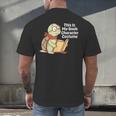 This Is My Book Character Costume Turtle Kids Reading Men's Back Print T-Shirt