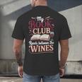 My Book Club Reads Between The Wines Men's Back Print T-Shirt