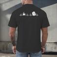 Book And Coffee Heartbeat Books Lovers Men's Back Print T-Shirt Book And Coffee Heartbeat Books Lovers Men's Back Print T-Shirt