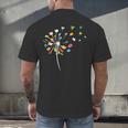 Book Dandelion Reading Lover Bookworm Bookish Librarian Read Men's Back Print T-Shirt