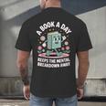 A Book A Day Keeps The Mental Breakdown Away Men's Back Print T-Shirt
