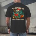 Book Dragon Christmas Reading For Fantasy Lovers Men's Back Print T-Shirt