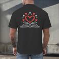 Book Heart Read Book Reading Librarian Men Women Kids Men's Back Print T-Shirt Book Heart Read Book Reading Librarian Men Women Kids Men's Back Print T-Shirt