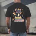 Book Lover Chibi Dragon With Big Red Glasses Bookworm Men's Back Print T-Shirt Book Lover Chibi Dragon With Big Red Glasses Bookworm Men's Back Print T-Shirt