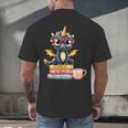 Book Lover Cute Baby Dragon Reading Men's Back Print T-Shirt Book Lover Cute Baby Dragon Reading Men's Back Print T-Shirt