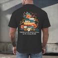 Book Lover Librarian Reading Library Readers Men's Back Print T-Shirt