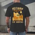 Book Lover Moth Mothman Book Club Reading Into Shadows Men's Back Print T-Shirt