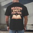 Book Lover Pregnancy Announcement Reveal Smut Men's Back Print T-Shirt Book Lover Pregnancy Announcement Reveal Smut Men's Back Print T-Shirt