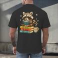 Book Lover Racoon Reading Bookish Library Read Books Be Kind Men's Back Print T-Shirt Book Lover Racoon Reading Bookish Library Read Books Be Kind Men's Back Print T-Shirt
