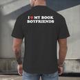 Book Lover Reading I Love My Book Boyfriends Men's Back Print T-Shirt Book Lover Reading I Love My Book Boyfriends Men's Back Print T-Shirt