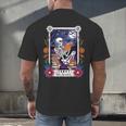 Book Lover Tarot Card The Reader Mystic Skeleton Men's Back Print T-Shirt