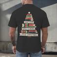 Book Merry Little Christmas Tree Holiday Men's Back Print T-Shirt
