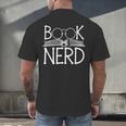 Book Nerd Retro Style Readers Librarians Authors Bookworms Men's Back Print T-Shirt Book Nerd Retro Style Readers Librarians Authors Bookworms Men's Back Print T-Shirt